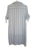 Indigo Rose Stripes Floral White Blue Casual Dress Size S - photo 2