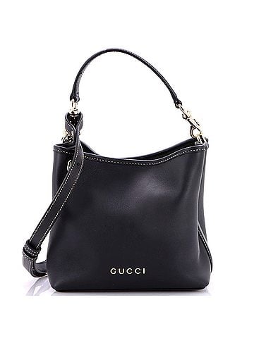 Gucci Emblem Bucket Bag Leather Small (view 1)