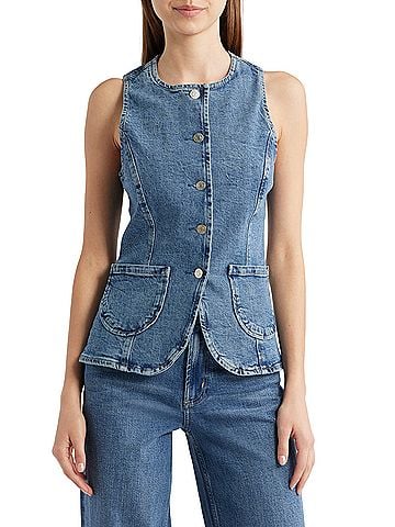 Rails portola Denim Vest (view 1)