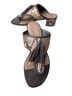 Donald J Pliner Snake Print Brown Tan Sandals Size 5 - photo 1