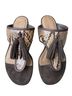 Donald J Pliner Snake Print Brown Tan Sandals Size 5 - photo 4