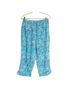 Blue Ginger Floral Blue White Casual Pants Size M - photo 1