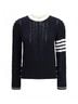 Thom Browne 100% Leather Blue Classic Pullover Size M - photo 2