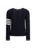 Thom Browne 100% Leather Blue Classic Pullover Size M - photo 3