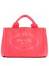 Prada 100% Canvas Plain Red Canapa Tote Canvas Mini One size - photo 1