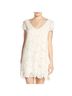 BB Dakota 55% Polyamide 45% Cotton 100% Polyester Ivory Cocktail Dress Size L - photo 2