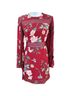 Keepsake 100% Polyester Floral Red Cocktail Dress Size M - photo 2