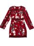 Keepsake 100% Polyester Floral Red Cocktail Dress Size M - photo 8