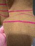 Lilla P Stripes Brown Pink Pullover Sweater Size M - photo 3