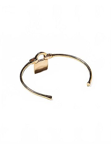 Odette New York Lock Cuff in Brass (view 1)
