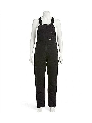 Ariat Rebar Duracanvas Stretch Insulated Bib in Black (view 1)