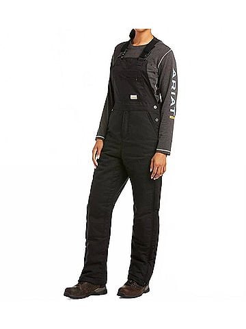 Ariat Rebar Duracanvas Stretch Insulated Bib in Black (view 2)