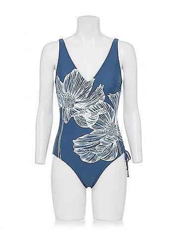 Gottex Underwire One Piece Swimsuit in Got Lily Dusk Blue (view 1)