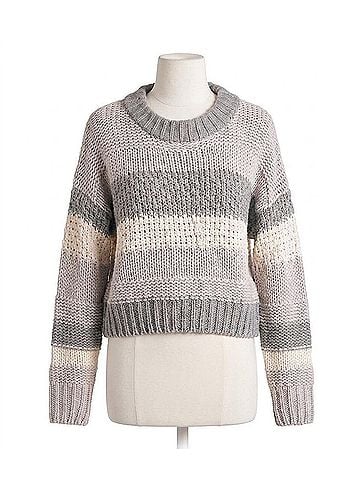 Elan Tanglewood Knit Sweater in Gray (view 1)