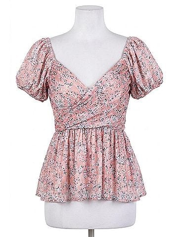 INA Tie Back Top in Mauve (view 1)