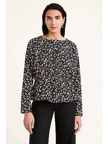 Merlette Reeves Long Sleeve Blouse in Deco Print (view 2)