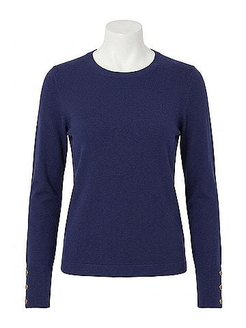 J'envie Dorothea Long Sleeve Top in Indigo (view 1)