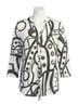 Jess & Jane Blue Split Neck Button Front Shirt in Cay Size 2X - photo 1
