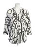 Jess & Jane Blue Split Neck Button Front Shirt in Cay Size L - photo 1