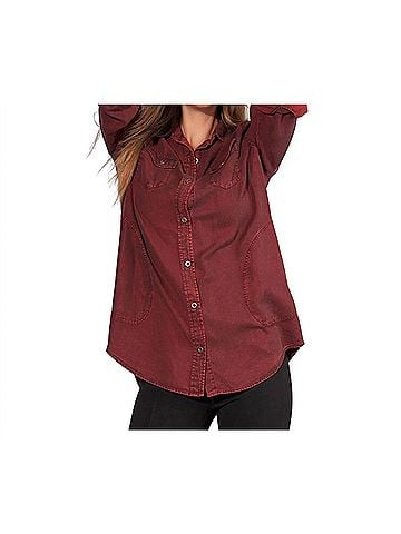 Stella Carakasi Classic Tencil Tunic in Port (view 2)