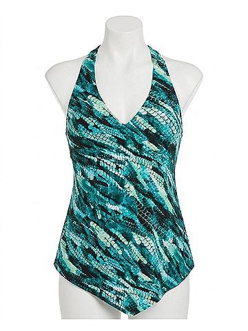 Magicsuit Taylor Racerback Underwire Tankini Top in Blue (view 1)