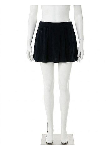 Magicsuit Plus Size Jersey Tennis Swim Skirt in Black (view 1)