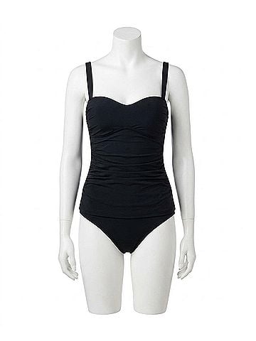 Profile by Gottex Sweetheart Bandeau Tankini Top in Pro Tutti Frutti Black (view 1)