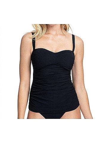 Profile by Gottex Sweetheart Bandeau Tankini Top in Pro Tutti Frutti Black (view 2)