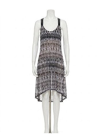 Profile by Gottex Sheer Mesh Macrame Back Dress Cover Up in Shibori (view 1)