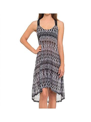 Profile by Gottex Sheer Mesh Macrame Back Dress Cover Up in Shibori (view 2)