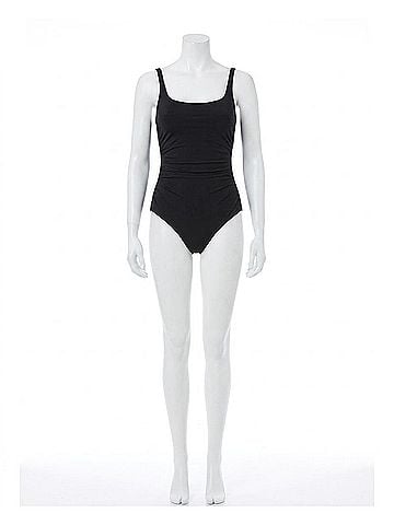 Profile by Gottex Round Neck One Piece Swimsuit in Tutti Frutti Black (view 1)