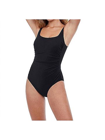 Profile by Gottex Round Neck One Piece Swimsuit in Tutti Frutti Black (view 2)