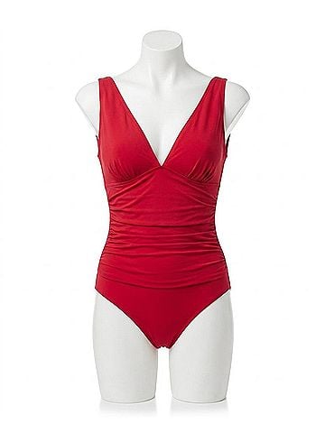 Profile by Gottex V-Neck One Piece Swimsuit in Tutti Frutti Pink (view 1)