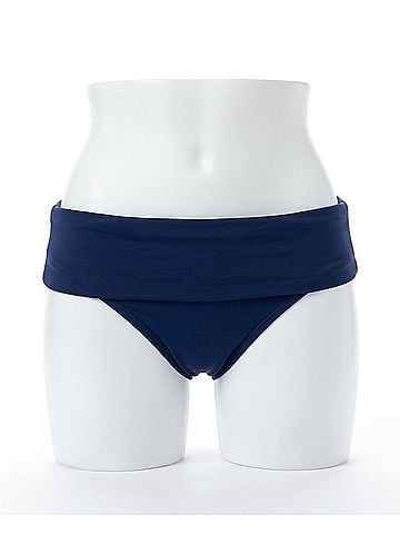 Profile by Gottex Fold Over Tankini Bottom in Tutti Frutti Navy (view 1)