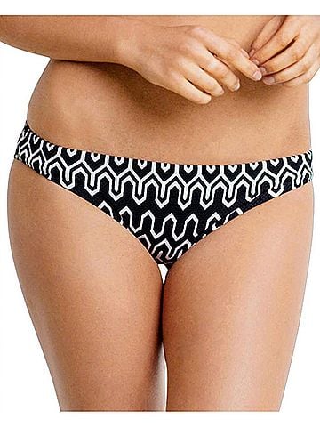 Seafolly Hipster Bikini Bottom in Sea Black White (view 2)