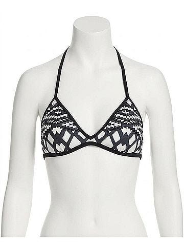 Seafolly Bralette Bikini Top in Sea Black White (view 1)