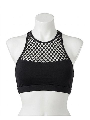 Seafolly High Neck Bikini Top in Sea Black (view 1)