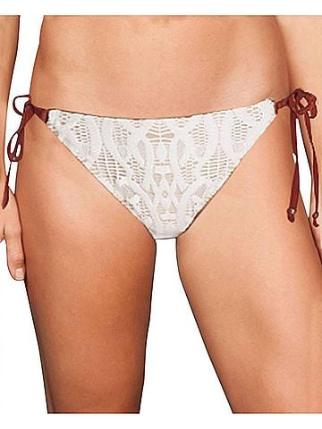 Nanette Lepore Crochet Tie Side Bikini Bottom in Coachella Valley (view 2)