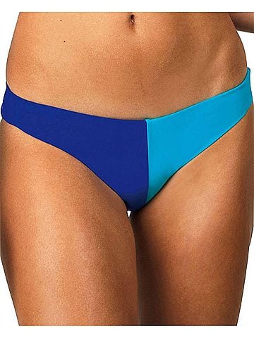 Raisins Moderate Bikini Bottom in Santa Cruz Blue (view 2)