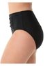 Shape Solver Solid Black Plus Size Shirred Tankini Bottom in Black Size 26 - photo 4