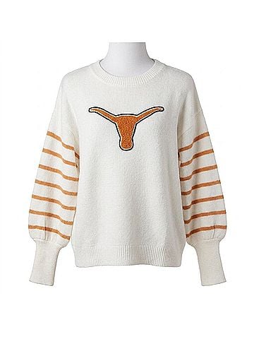Adora Women's Texas Inspired Sweater in White (view 1)