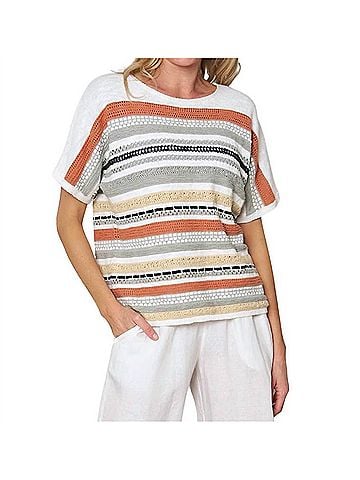 Stella Carakasi Simply Striking Sweater in Multi Stripe (view 2)