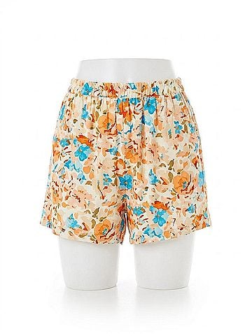 Sadie & Sage Sonoma Elastic Waist Shorts in Multi (view 1)