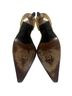 Stuart Weitzman 100% Leather Yellow Heels Size 8 1/2 - photo 2