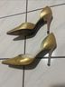 Stuart Weitzman 100% Leather Yellow Heels Size 8 1/2 - photo 3