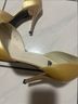 Stuart Weitzman 100% Leather Yellow Heels Size 8 1/2 - photo 4