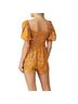 Flynn Skye 100% Rayon Floral Yellow Pink Romper Size S - photo 5
