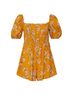 Flynn Skye 100% Rayon Floral Yellow Pink Romper Size S - photo 1