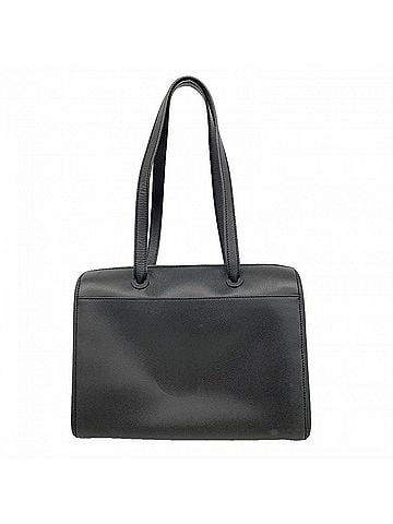 Chanel Chanel Leather Tote Bag, Black, Women's (view 1)