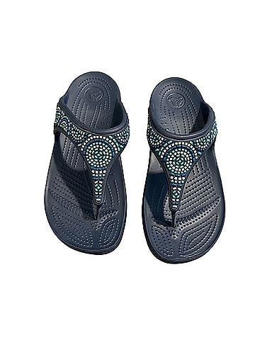 Crocs Monterey Diamante Flip Flops (view 1)